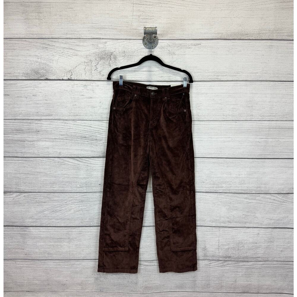 Free People - We The Free Brown Corduroy Risk Taker Straight Leg Pants — NWT